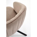 Стул HALMAR K533 капучино/черный, поворотный